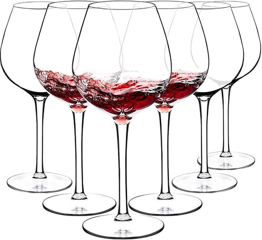 crayline Plastic Wine Glasses Set of 6(15oz) |Unbreakable Wine Glasses with Stem|100% Tritan & BPA Free |Dishwasher Safe| Awesome For Pool, Beach, Travel, Pool, Camping, Beach, Picnic, Everyday Use.