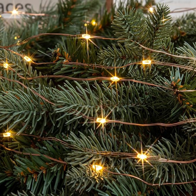 Plug in Fairy Lights with Remote 66FT 200 LED Waterproof Warm White Copper Wire Twinkle String Lights for Indoor Outdoor Christmas Tree Bedroom Porch Wedding Birthday Party Girl's Room