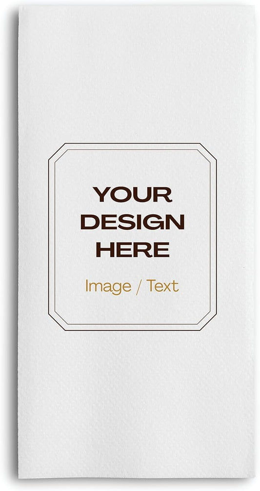 Lintext Disposable Linen-Feel Custom Guest Towels - 1000 Ct. Disposable Cloth-Like Hand Towels - Soft and Absorbent Paper Napkin for Kitchen, Bathroom, Party, Wedding, Or Event