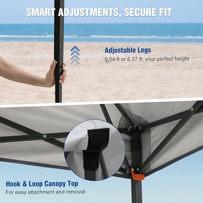 6x4 Pop Up Canopy Tent, Instant Portable Beach Canopy, Outdoor Tent with Carry Bag for Camping, Sports, Tailgating, Events, Grass Green