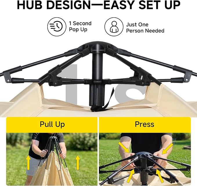 Alvantor® Screen House Gazebo, Pop Up Screen Tent, Instant Screen Room with Carry Bag, Outdoor Mosquito Tent Camping, Sun Shade Shelter for Patio, Garden, Backyard, Deck