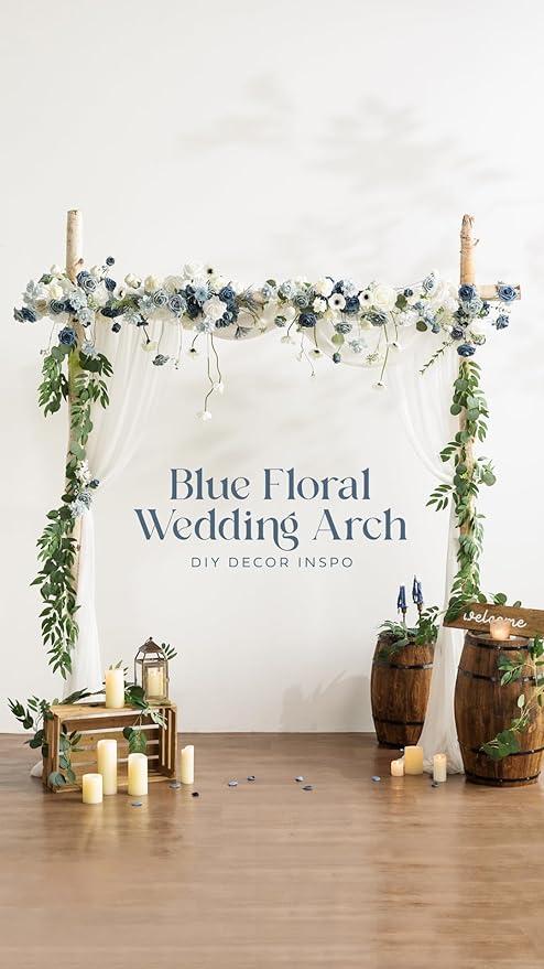 Ling's moment Artificial Flowers 25Pcs Provence Roses Decor w/Stems,3" DIY Foam Floral for Wedding Bouquet/Centerpieces, Outdoors Party Backdrop, Room/Table, and Garden/Pot Decorations