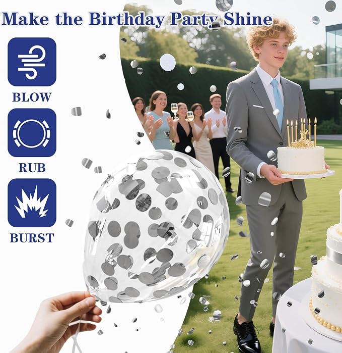 13th Birthday Decorations for Boys & Girls, 54 PCS Blue Black Party Decorations, 13 Year Old Boy Birthday Party Supplie with Banner Backdrop, Hanging Swirls, Tablecloth, Bruh I'm 13 Party Supplies