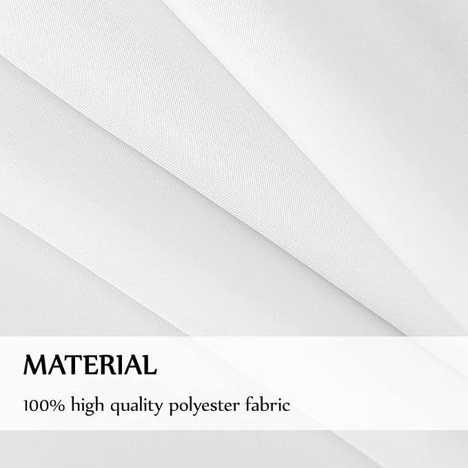 Rectangle Tablecloths 60x84 Inch 1 Pack White Tablecloth Washable Decorative Linen Polyester Table Cloths for Dining Table Banquets Buffet Parties and Wedding