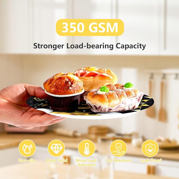 96 Pcs Bruh 12th Birthday Party Decorations Black Gold Bruh I’m 12 Plates and Napkins It's My 12th Birthday Tableware Set for Teen Boys and Girls 12 Years Old Party Supplies, Serves 24