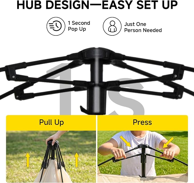 Alvantor® Screen House Gazebo, Pop Up Screen Tent, Instant Screen Room with Carry Bag, Outdoor Mosquito Tent Camping, Sun Shade Shelter for Patio, Garden, Backyard, Deck