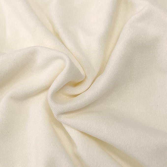 HAINARverS Stretch Spandex Folding Chair Covers 30PCS Universal Fitted Chair Cover Protector for Wedding,Party, Banquet, Holidays, Celebration, Decoration(Ivory, 30 PCS)