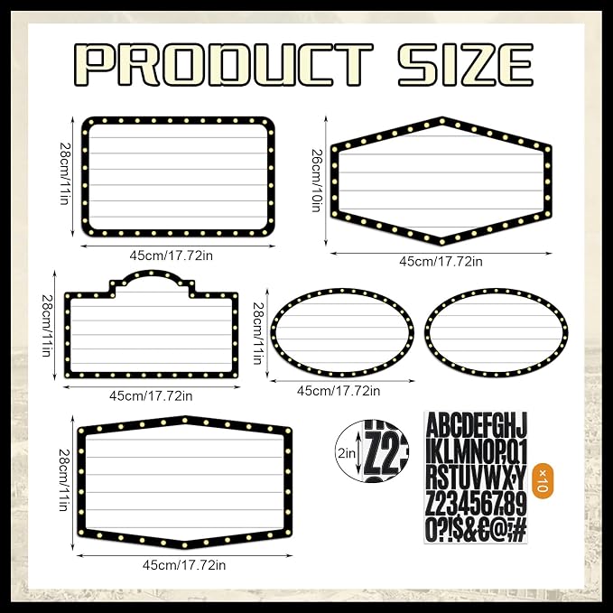 Feifeiya 6 Pack Wedding Bottle Service Sign with Letters Sticker Entrance Props Bridal Party Nightclub Bottle Service Sign with Letters for Nightclub Clubs Weddings Parties(Fashion,Black)