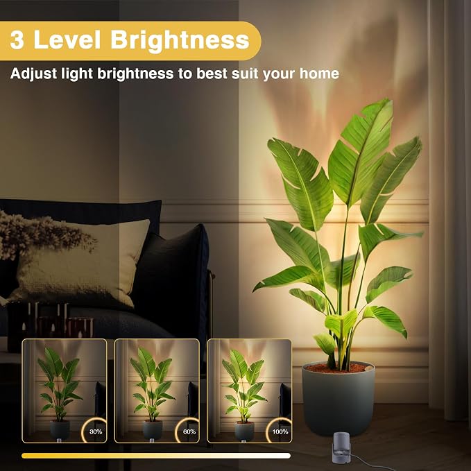 URTOM 4 Pack 6W RGBW Uplighting Indoor Color Changing Up Lights Indoor with Remote Dimmable LED Christmas Spot Lights for Home Aluminum Accent Lighting for Party Plant Decor with 5.9 FT Plug Cord