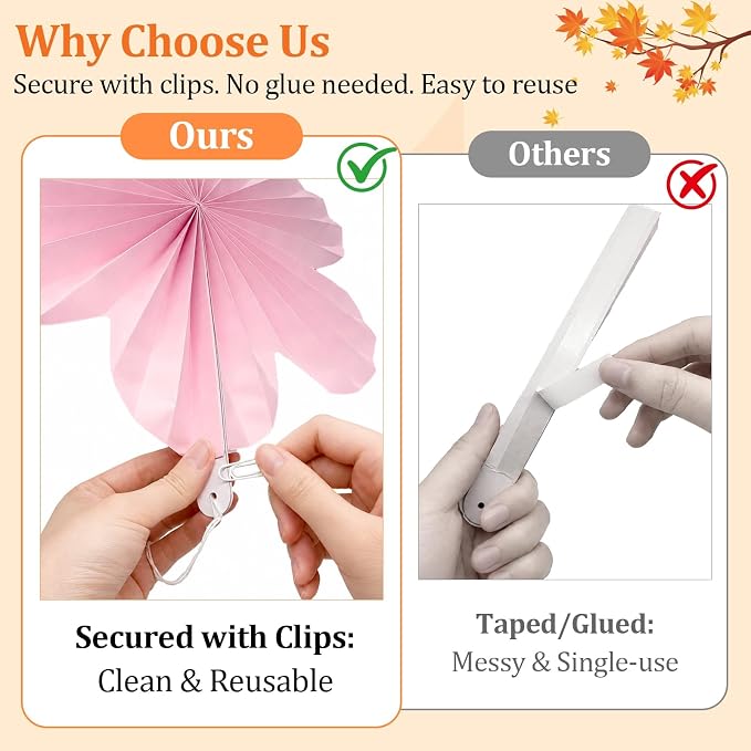 Pink and Orange Party Decorations, 18Pcs Paper Lanterns & Flower Fans Set | 8"-14" layered hanging decor for one sweet birthdays, sunset parties, citrus spritz themes, bridal showers and baby showers