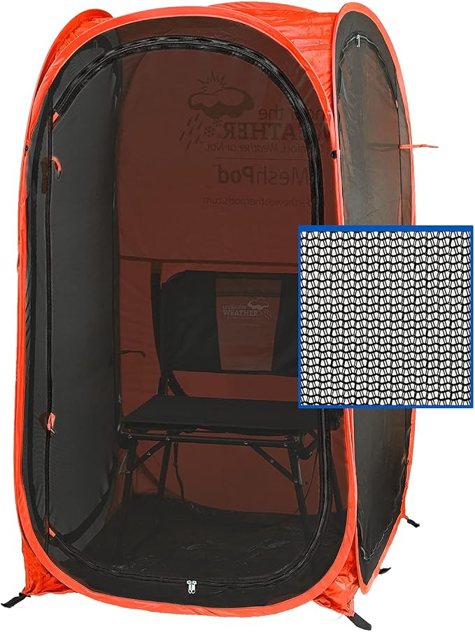 Under the Weather WeatherPod Tank MyPod™ Mesh 1-2 Person Pop-Up Screen Tent Pod - The Original Shark Tank - Keeps Out Bugs, Mosquitos with UPF 50 Sun Protection