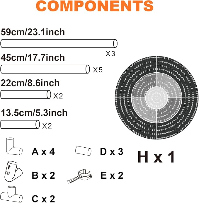 Contixo TS1 Axe Throwing Bristle Target Set for Kids, 2-in-1 Board Family Carnival Party Fun Toy with 4 Foam Axes, 4 Triangle Darts for Boys & Girls Gift Family Indoor Outdoor Backyard Game Foldable