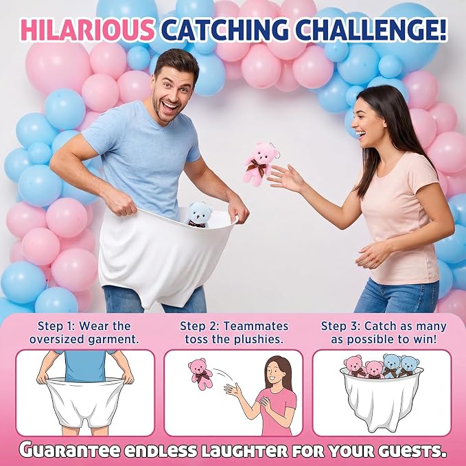 Ceenna Funny Granny Pants Game Set, Giant Pants Yard Games for Adults Players, Hilarious Team Relay Toss Race for Backyard Lawn Party Camping Family Reunion Carnival