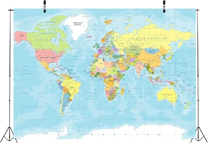 12x10ft World Map Backdrop Adventure Begins Travel Boys Baby Shower Party Decorations Map Backdrops Around World Adventure Birthday Bridal Shower Photography Background Photobooth Props