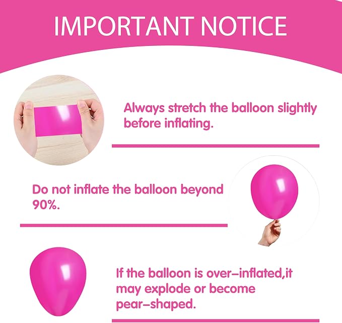 Hot Pink Party Decorations For Girls,Banner,Pink Balloons,Tablecloth,Paper pom poms Party Supplies for Women