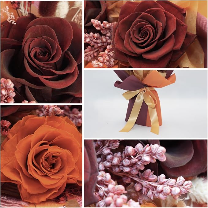 Forever Flower Gifts for Her: Romantic Flowers for Graduation-Daughter Girlfriend Wife Mom Grandma-Preserved Rose Bouquets-Flowers for Delivery Prime on Birthday Anniversary Valentines (Ancora Red)