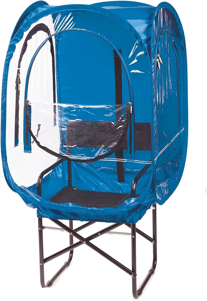 WeatherPod® ChairPod® The Original Pop-Up Pod - 1 Person Wearable Pod for Wheelchairs, Folding Chairs, Camping Chairs, Offers Protection from The Wind, Rain, and Cold - Chair Tent for Sports