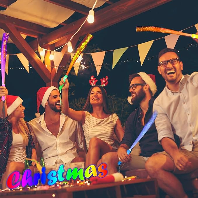 BouQuw 100 Pack Glow Sticks Mardi Gras Party Supplies ,3 Models Flashing Sticks, Fiber Optic Wands Light up Sticks Fit New Years Eve World cup 2026 4th of july Graduations