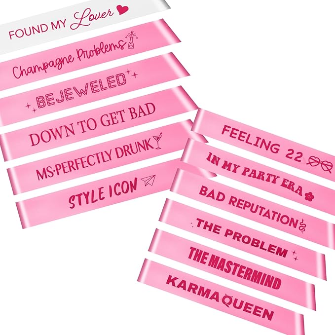 She Found her Lover Bachelorette Sash Set (12 Pack) Bachelorette Party Sashes (12 Pack)