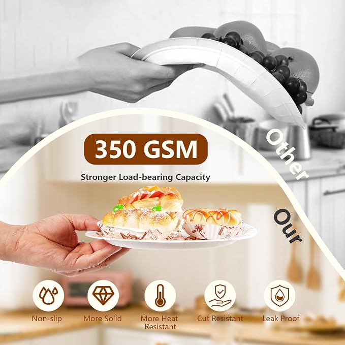 Grencian 96Pcs Boho Bridal Shower Decorations Miss to Mrs Party Plates Disposable Boho Bride to Be Paper Tableware for Bride Groom Bachelorette Party Wedding Engagement Party Supplies, Serves 24