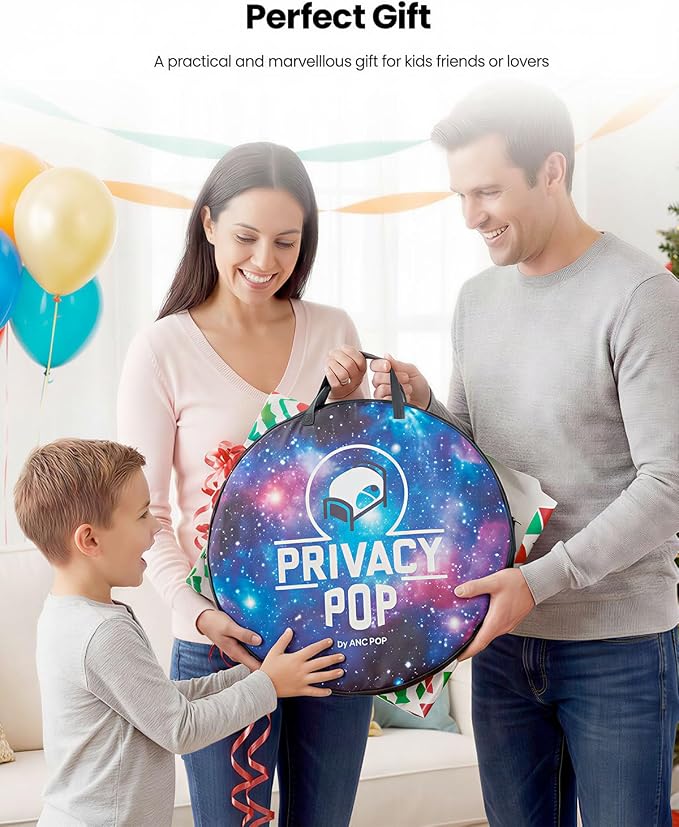 ANC POP Bed Tent Twin Bed Canopy Portable Dream Tent for Adult Indoor Sleeping Tents with 2 Doors Breathable Private Space Tents, Unicorn