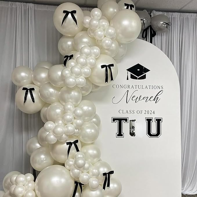 Pearl White Sand Balloons Different Sizes, Pearl Beige Balloons Garland Arch in 18 12 10 5 Inch Ivory Cream Boho Neutral Balloon for Wedding Bridal Shower Graduation Birthday Engagement Anniversary