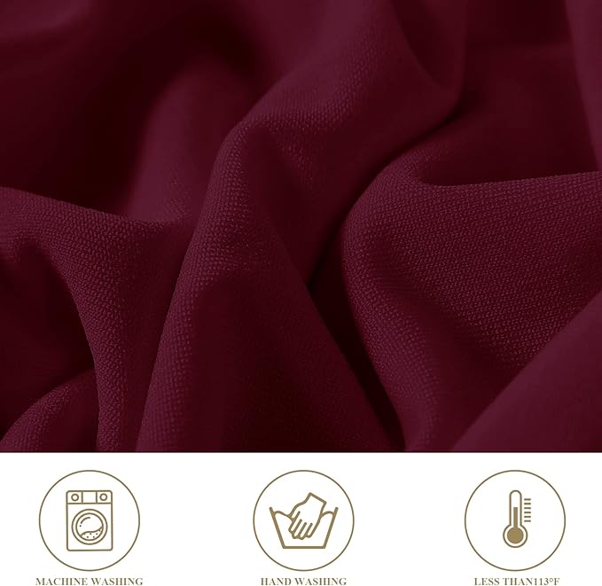 magalo 12 Pack Burgundy Spandex Folding Waterproof Chair Cover, Stretch Chair Cover Protector for Wedding, Party, Dining Banquet and Other Special Events