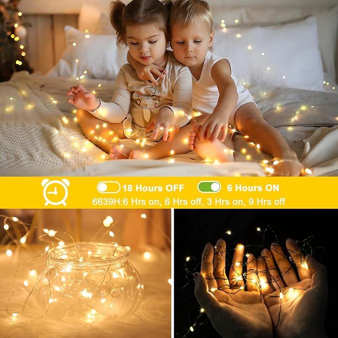 KNONEW 100FT 300 LED Outdoor Fairy Lights Plug in, Christmas Fairy Lights Outdoor Waterproof 8 Modes Memory Times for Wedding Bedroom Walls Garden Trees Decoration(Warm White)