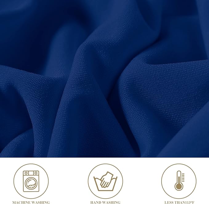magalo 20 Pack Classic Blue Spandex Folding Waterproof Chair Cover, Stretch Chair Cover Protector for Wedding, Party, Dining Banquet and Other Special Events
