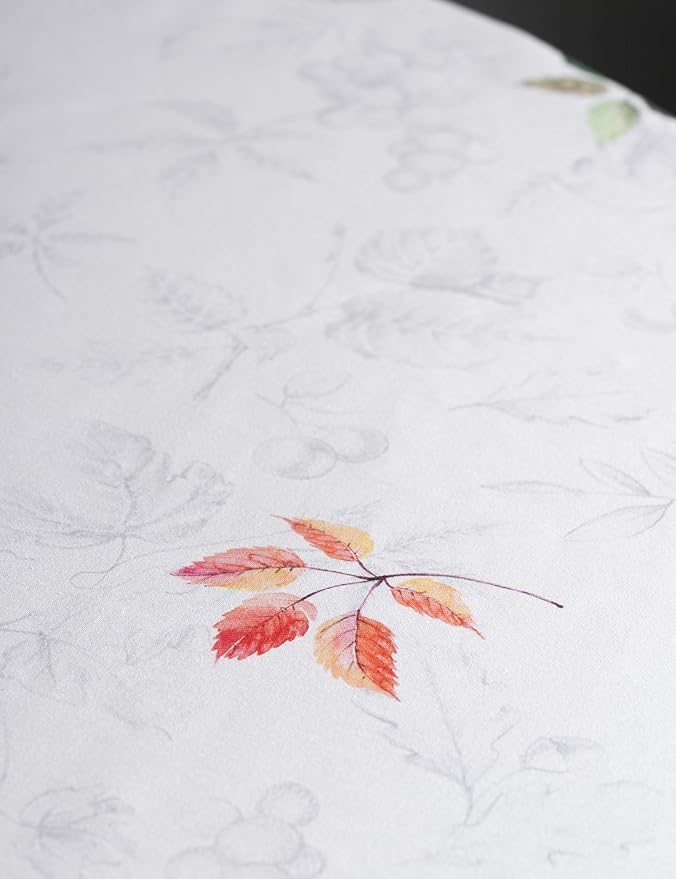 Maison d' Hermine Table Cloth Round Table 100% Cotton 69 Inches Fall Tablecloth Reusable Everyday Use for Thanksgiving Christmas Decorations Dining Farmhouse Party (Fruit D'Hiver)