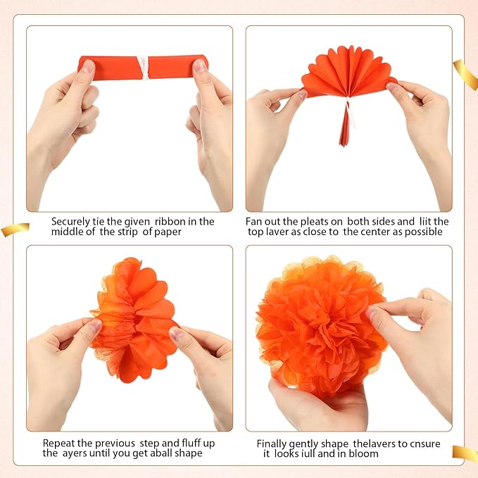 Gilprop 15 Pcs Black and Orange Graduation Decoration 2026 Paper Lanterns Graduation Party Decorations Hanging Round Paper Lanterns with Black Grad Hat Tassel for Congratulation Grad Decorations