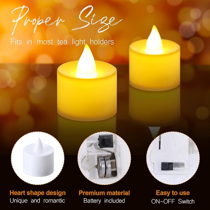 Hanaive 8000 Pcs Artificial Rose Petals with 120 Pcs Flameless LED Tea Light Candles Set Romantic Special Night Decorations for Proposal Anniversary Wedding Party Decor(Classic Color)
