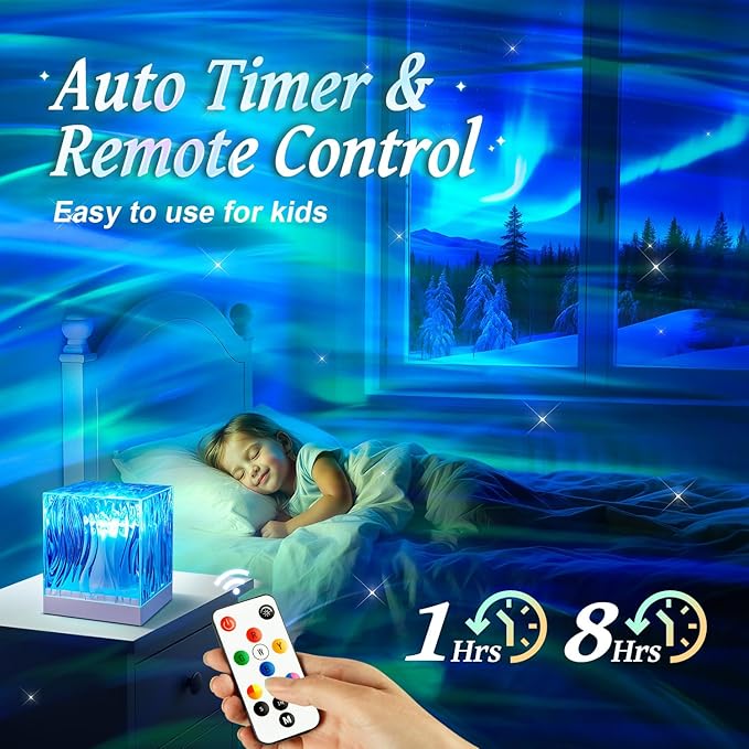 Galaxy Projector Night Light Projector Teen Girl Gifts Trendy Stuff,18-Color Lava Lamp LED Lights for Bedroom Mood Ambient Lighting,Birthday Gifts Northern Aurora Light Projector Dorm Decor Room Decor