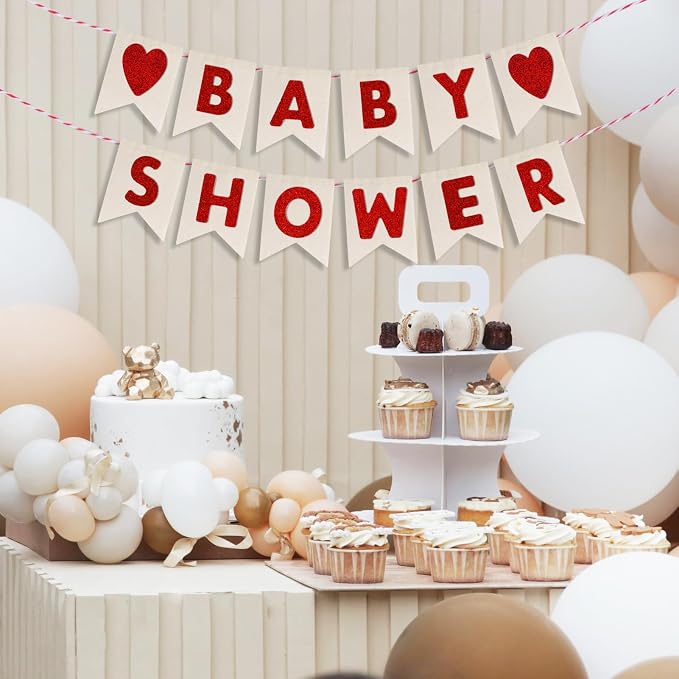 Custom Banner Kit, 28 Burlap Banner with 92 Felt Letters, Make Your Own Diy Customizable Kit for Birthday Wedding Party Decorations
