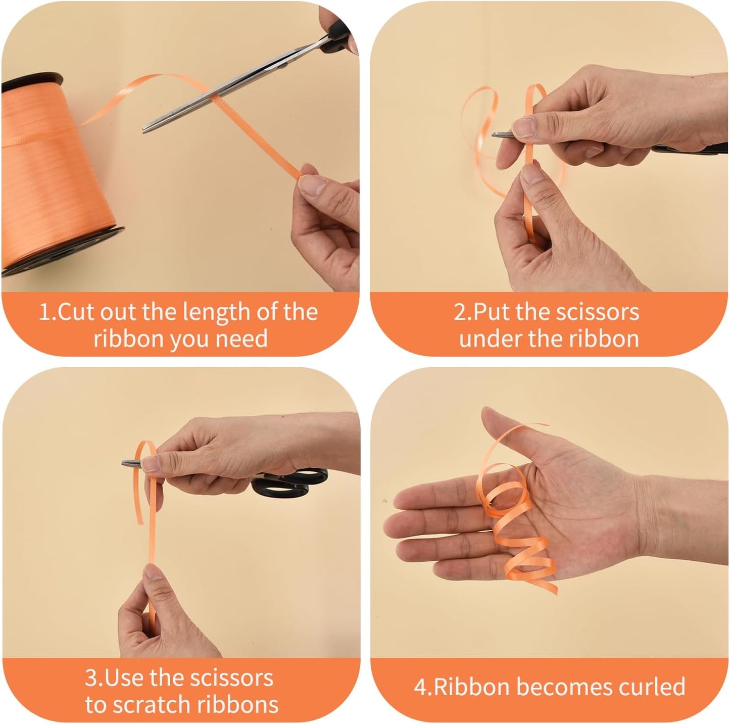 BEISHIDA 500 Yards Matte White Curling Ribbon Balloon String Crimped Ribbons for Gift Wrapping Ribbon for Birthday Halloween Party Decoration Festival Art Craft Christmas Gift Wraps