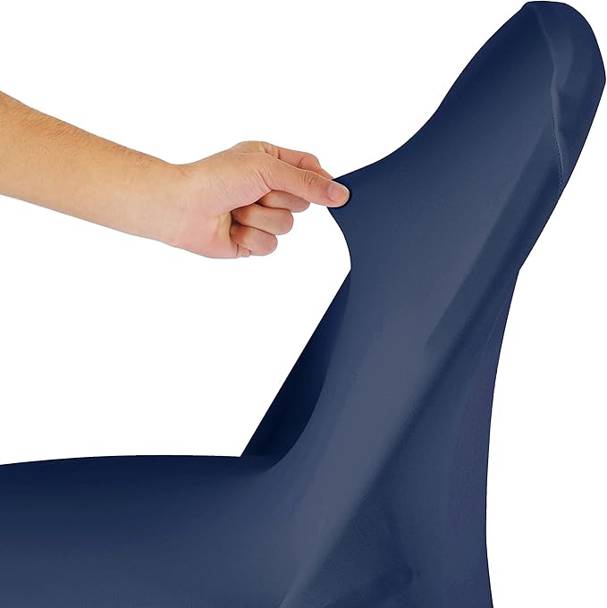 Spandex Chair Cover,12PCS,Living Room Folding Chair Covers,Removable Chair Covers Washable Protector Stretch Chair Cover for Party, Banquet,Wedding Event,Hotel(Navy)