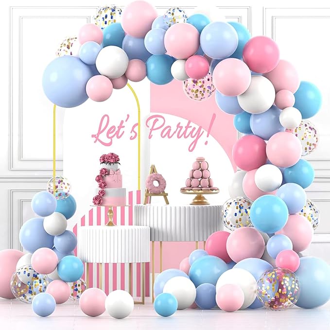 6 FT Metal Arch Backdrop Stand, Wedding Arch Frame for Parties, Birthday, Baby Shower, Graduation, Wedding, Bridal Shower, Arch Decoration of Garden, Floral, Balloon