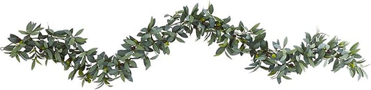 Nearly Natural 6.5ft. Olive Artificial Garland