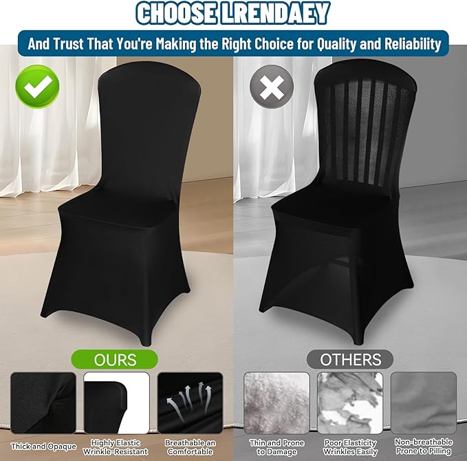30 PCS Stretch Spandex Chair Covers for Party, Washable Reusable Dining Universal Fitted Removable Chair Cover for Wedding, Holidays, Banquet, Hotel, Celebration
