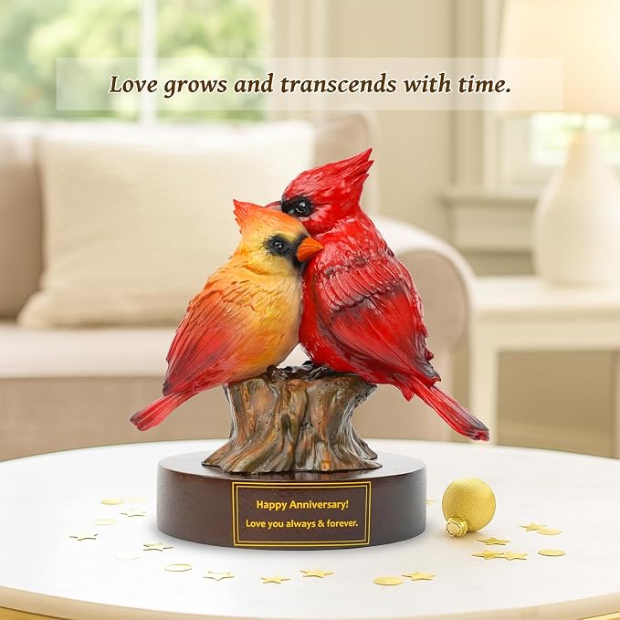 Tian Zhun Happy Anniversary Cardinal Gifts for Him Men Women Couple Boyfriend Wife Wedding Year Anniversary