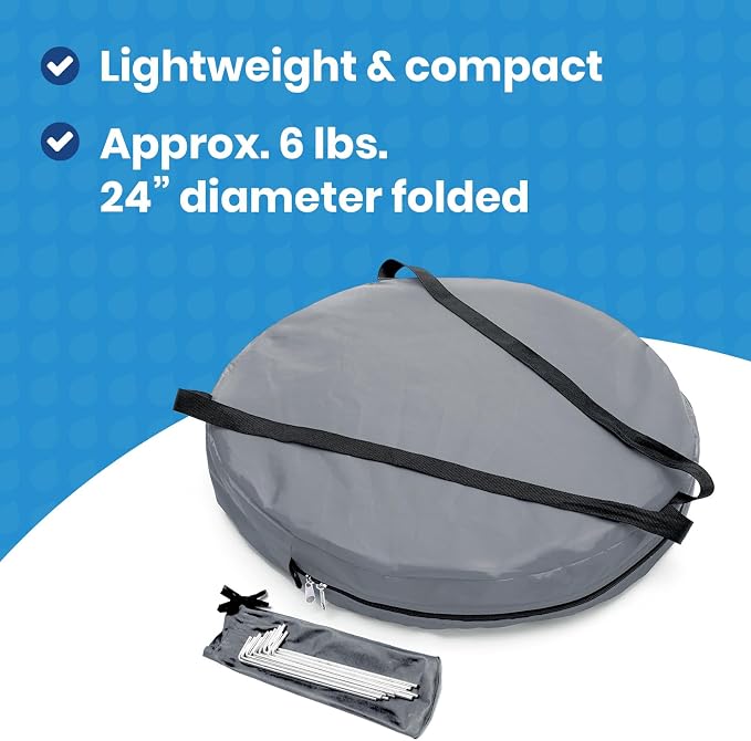 Under the Weather WeatherPod Tank MyPod™ Mesh 1-2 Person Pop-Up Screen Tent Pod - The Original Shark Tank - Keeps Out Bugs, Mosquitos with UPF 50 Sun Protection