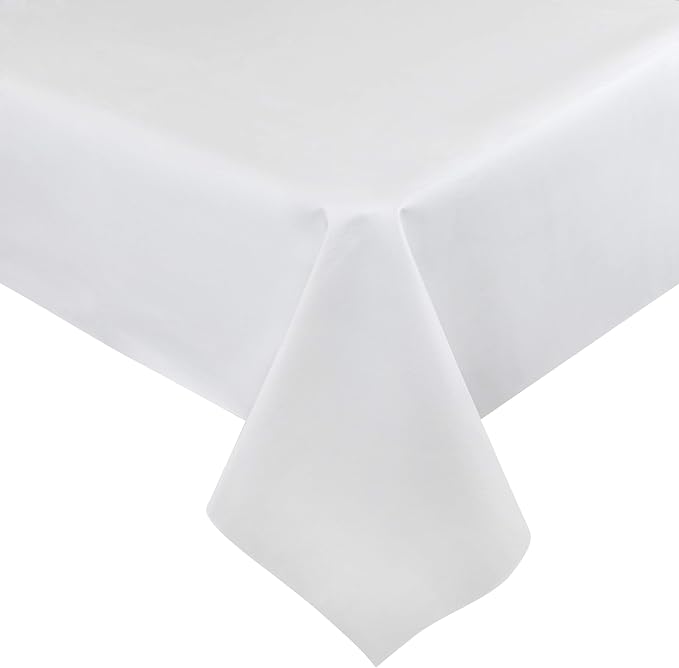 Quality Table Pad Protector, Superior Protection from Spills, Scratches & Heat - Reusable Vinyl Table Cloth with Cushion Flannel Backing (126" L x 54" W)