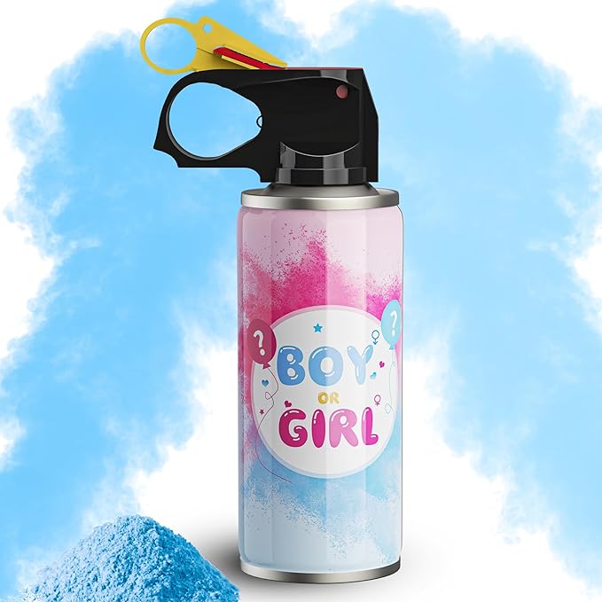 POPUPARTY Gender Reveal Fire Extinguisher Color Blaster, 1 Blue Blaster for Baby Boy Gender Reveal