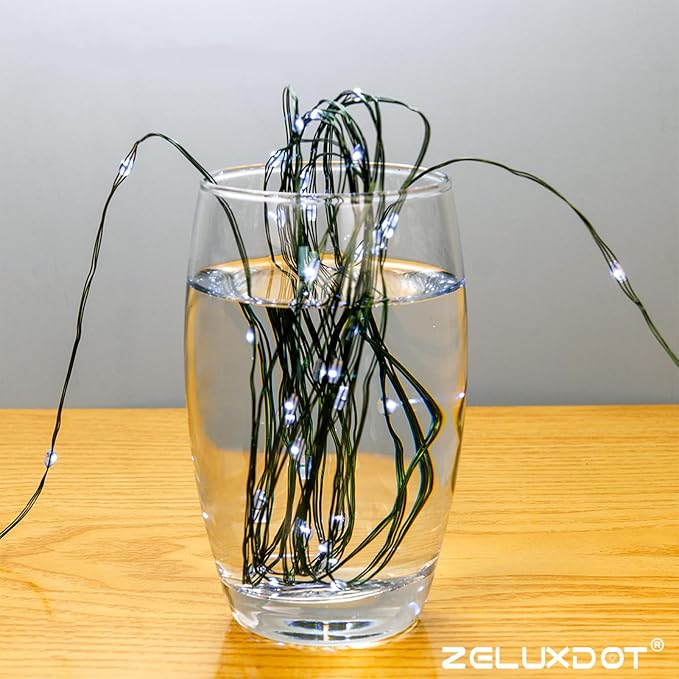 Fairy Lights Plug in,660FT 2000LEDs Waterproof Led String Lights,8 Modes Remote Twinkle Light for Outdoor Indoor Christmas Wedding Birthday Garden Party Decorations,Green Wire,Cool White