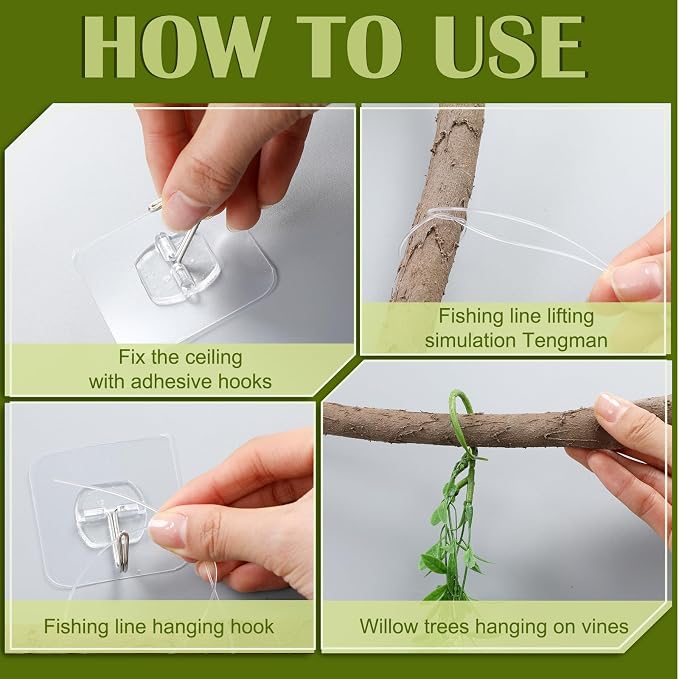 Bucherry Jungle Theme Decoration Set, 126.3ft Artificial Hanging Willow Vines Greenery for Classroom, Woodland Forest Rainforest Safari Party, Enchanted Indoor Outdoor Home Garden Wall DIY Decor