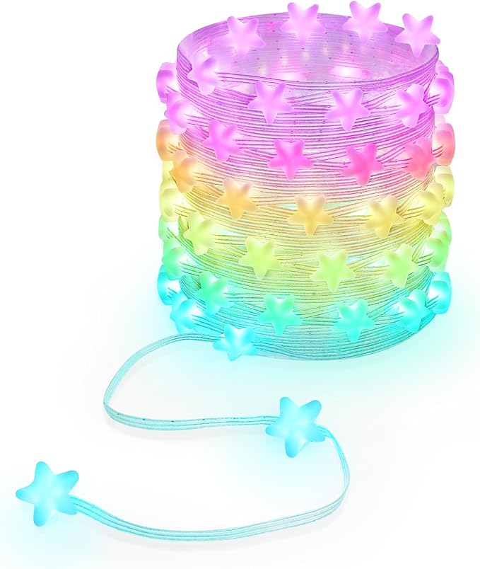 33FT Star Fairy Lights USB Plug-in, 66 RGB Color Changing Lights | Twinkle LED String Lights with 200+ Lighting Modes, APP & Remote Control, Timer, Dimmable for Bedroom Christmas Holiday Decor
