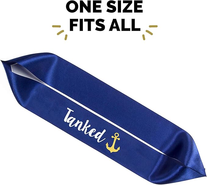 “Last Sail Before The Veil” Bachelorette Sashes | 7 Pack | 1 Bride to be Sash and 6 Bride Tribe Sashes with Fun Nautical Phrases
