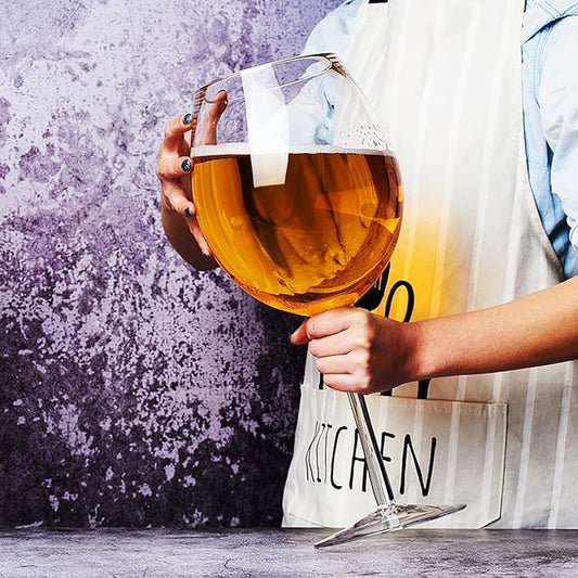 YUANXIN Giant Wine Glass Huge Stemware Creative Oversized Goblet Extra Large Champagne Glasses Beer Mug Red Wine Glasses（3200m）