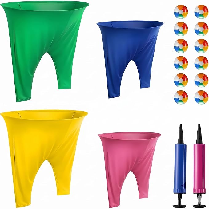 Granny Pants Yard Game Set for Kids & Adults, Funny Giant Outdoor Party Game with Oversized Pants & Balls, Backyard Lawn Family Game for Birthdays, Reunions & Team Activities ﻿