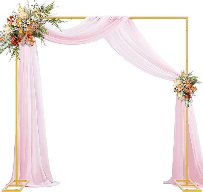 Wokceer 8FT Backdrop Stand with Black Backdrop Curtain for Parties Pipe and Drape Kit with Base Adjustable Backdrop Stand Drape for Wedding Birthday Party Photo Booth Background Photography Decor